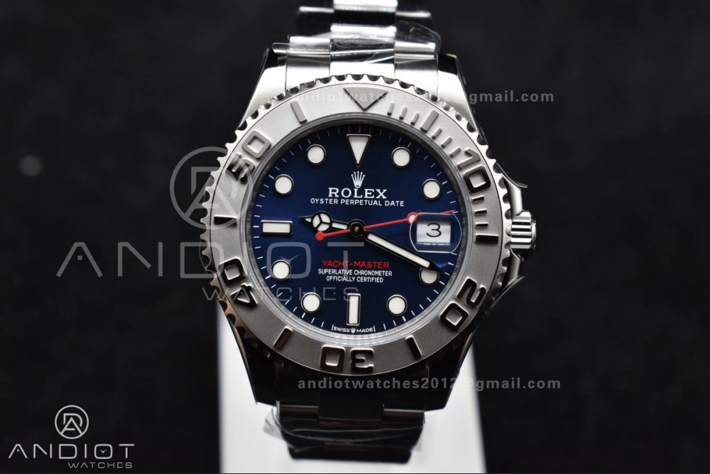 MoistureWicking Yacht-Master 37mm 268622 CVSF 1:1 Best Edition Blue Dial 316L SS Case and Bracelet A 1211