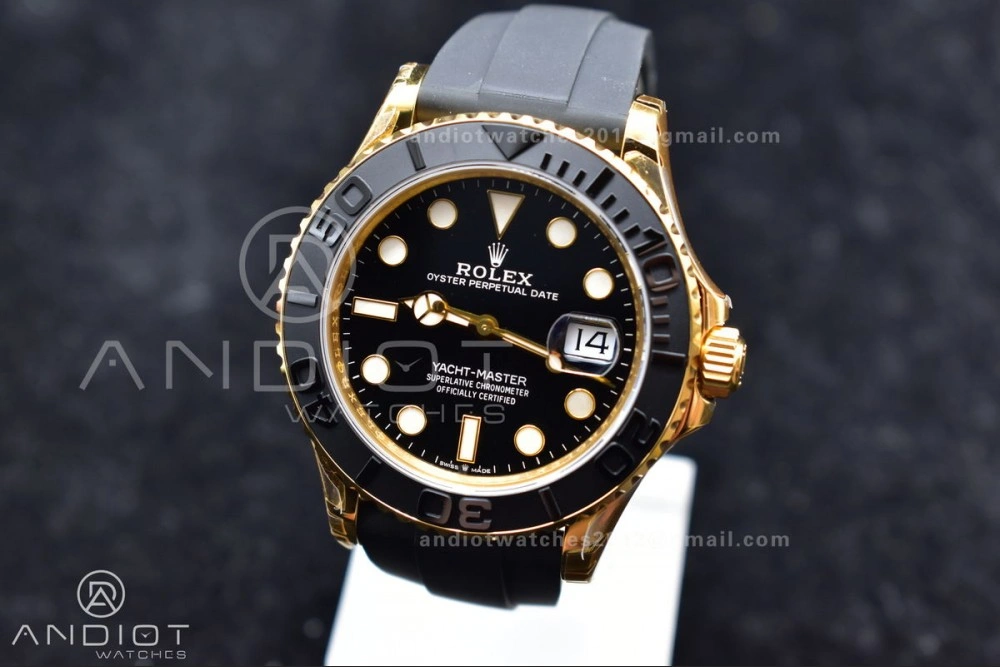 Durable Yacht-Master 42mm 226658 VSF 1:1 Best Edition 3D Black Ceramic Bezel on Black Rubber Strap VS 1224