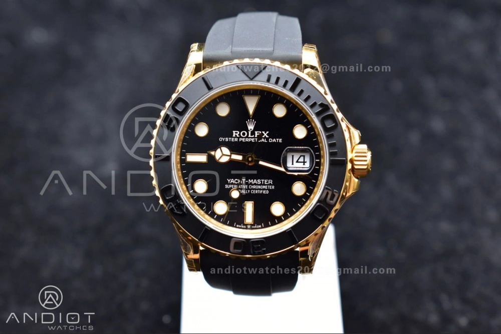 Durable Yacht-Master 42mm 226658 VSF 1:1 Best Edition 3D Black Ceramic Bezel on Black Rubber Strap VS 1224