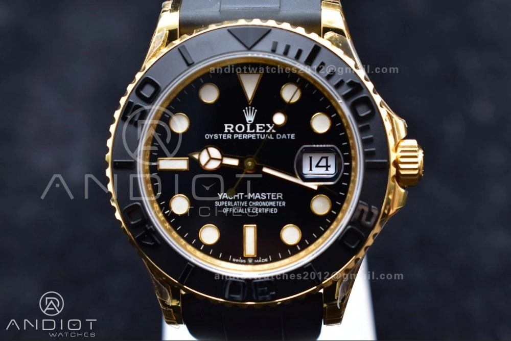 Durable Yacht-Master 42mm 226658 VSF 1:1 Best Edition 3D Black Ceramic Bezel on Black Rubber Strap VS 1224