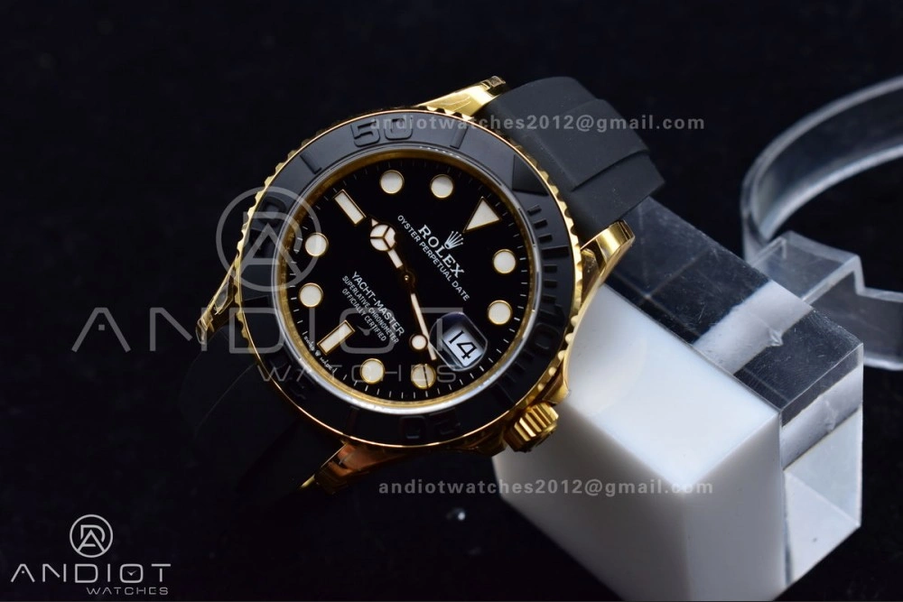 Durable Yacht-Master 42mm 226658 VSF 1:1 Best Edition 3D Black Ceramic Bezel on Black Rubber Strap VS 1224