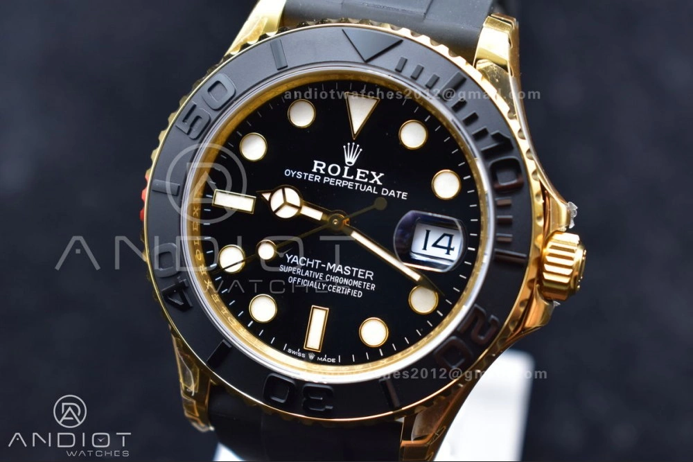 Durable Yacht-Master 42mm 226658 VSF 1:1 Best Edition 3D Black Ceramic Bezel on Black Rubber Strap VS 1224