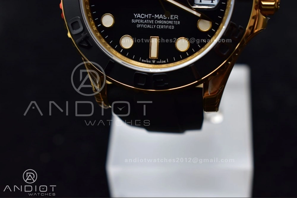 Durable Yacht-Master 42mm 226658 VSF 1:1 Best Edition 3D Black Ceramic Bezel on Black Rubber Strap VS 1224