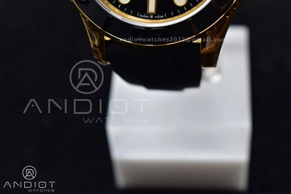 Durable Yacht-Master 42mm 226658 VSF 1:1 Best Edition 3D Black Ceramic Bezel on Black Rubber Strap VS 1224