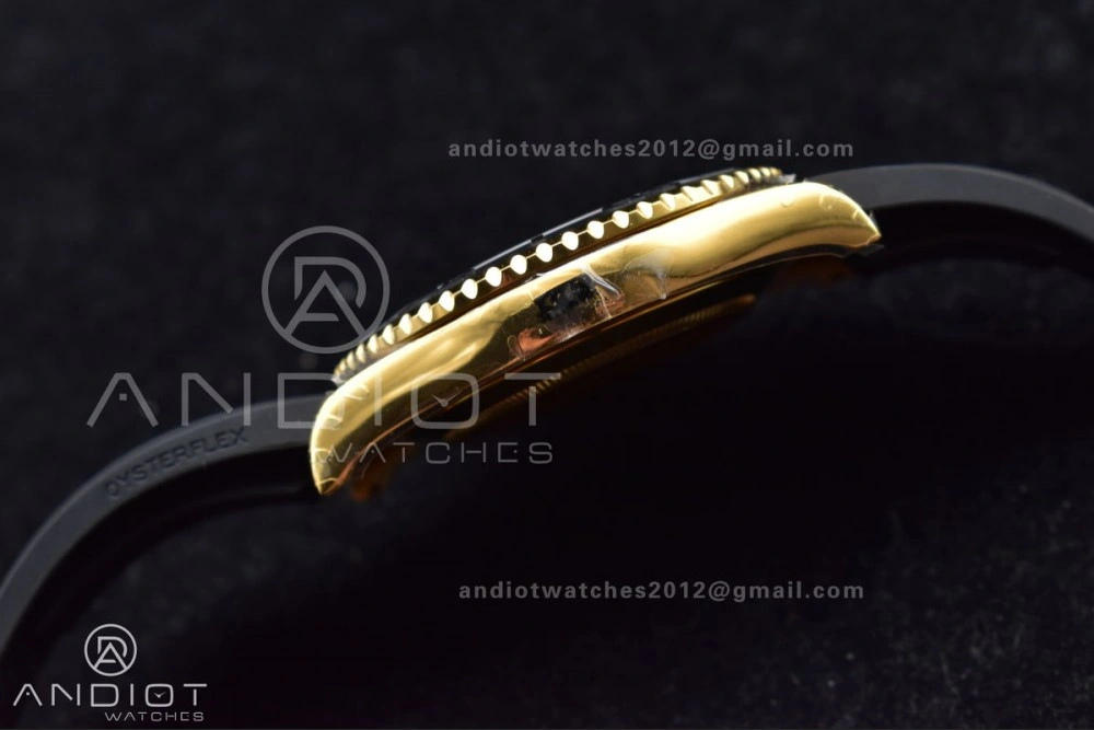 Durable Yacht-Master 42mm 226658 VSF 1:1 Best Edition 3D Black Ceramic Bezel on Black Rubber Strap VS 1224