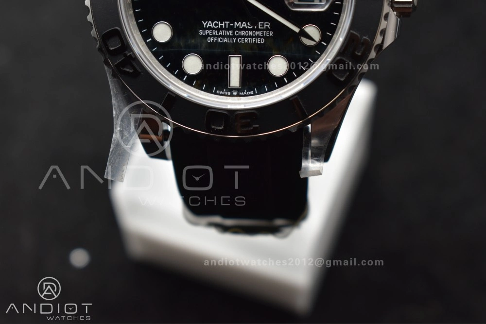 Refined Yacht-Master 42mm 226659 Gold Factory 1:1 Best Edition Ceramic Bezel Falcon's Eye Dial on Oyster flex Strap VR3235 (Tungsten Heavy Version) 1214