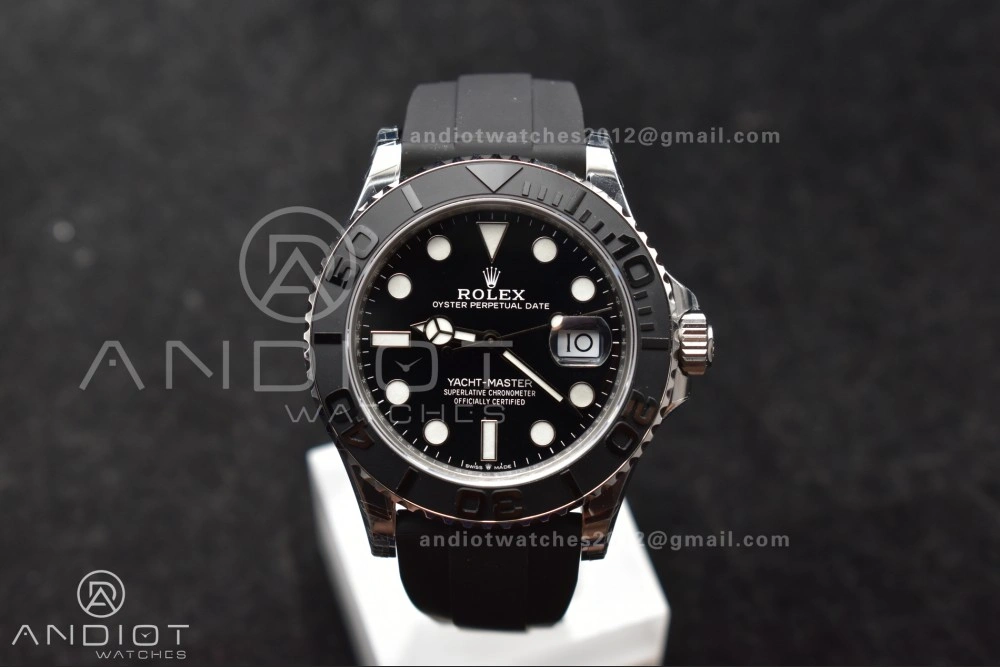 Yacht-Master 42mm 226659 VSF 1:1 Best Edition 3D Black Ceramic Bezel on Oyster flex Strap VS3235 V3 (Gain Weight) SoftTouch 1213