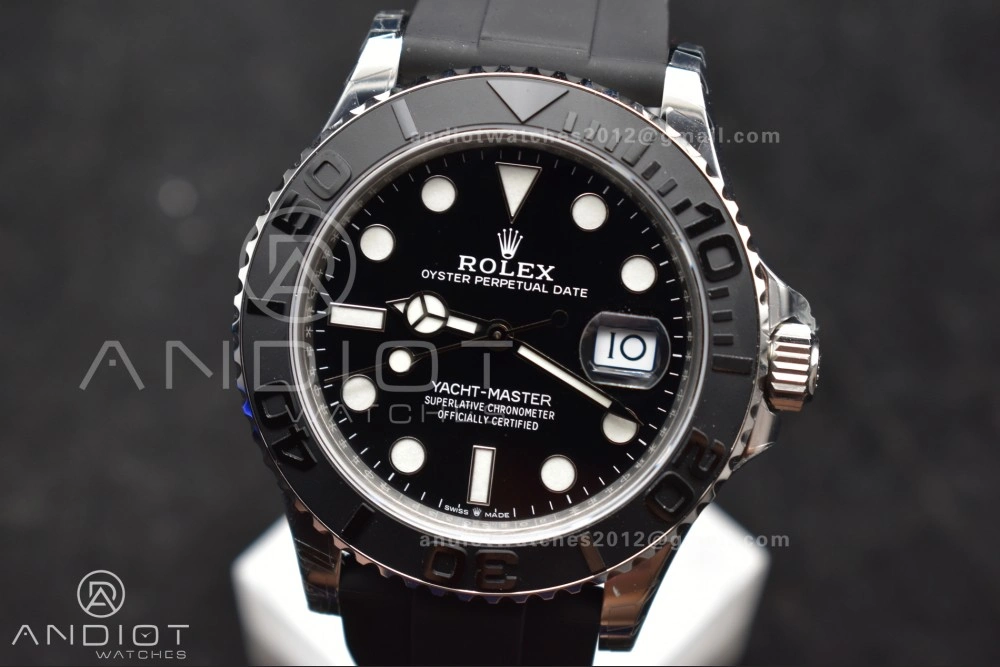 Yacht-Master 42mm 226659 VSF 1:1 Best Edition 3D Black Ceramic Bezel on Oyster flex Strap VS3235 V3 (Gain Weight) SoftTouch 1213