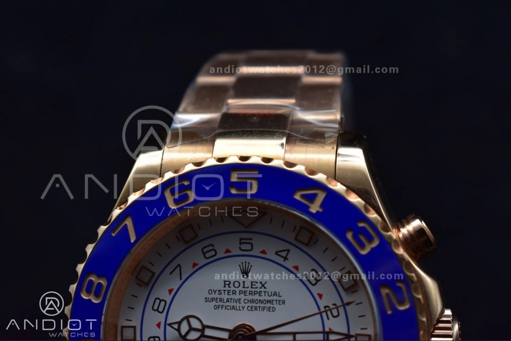 YachtMaster II 116685 RG Blue Ceramic GMF 1:1 Best Edition on RG Bracelet A Popular 1223