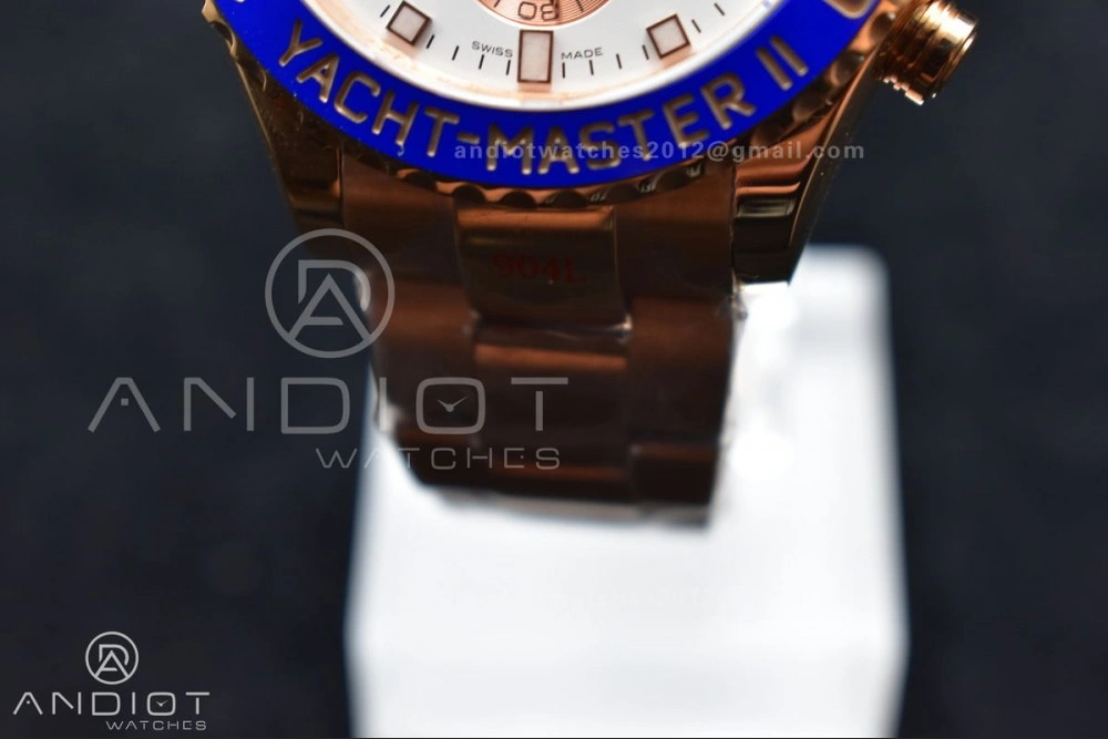YachtMaster II 116685 RG Blue Ceramic GMF 1:1 Best Edition on RG Bracelet A Popular 1223