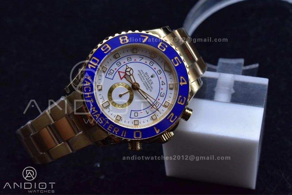 YachtMaster II 116688 YG KF 1:1 Best Edition White Dial on YG Bracelet A HighPerformance 1218
