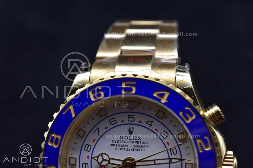 YachtMaster II 116688 YG KF 1:1 Best Edition White Dial on YG Bracelet A HighPerformance 1218