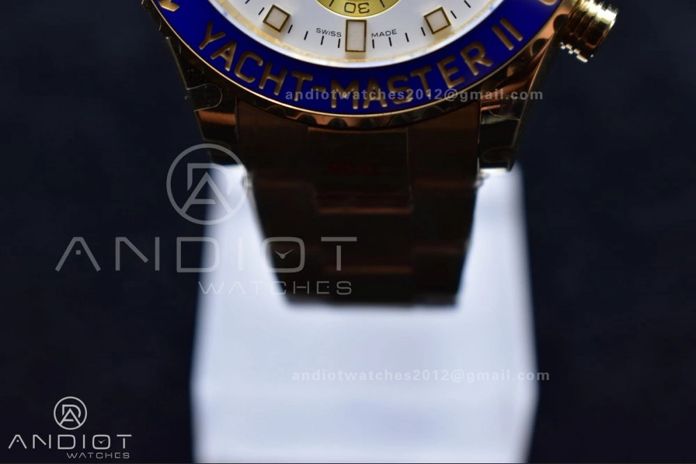 YachtMaster II 116688 YG KF 1:1 Best Edition White Dial on YG Bracelet A HighPerformance 1218